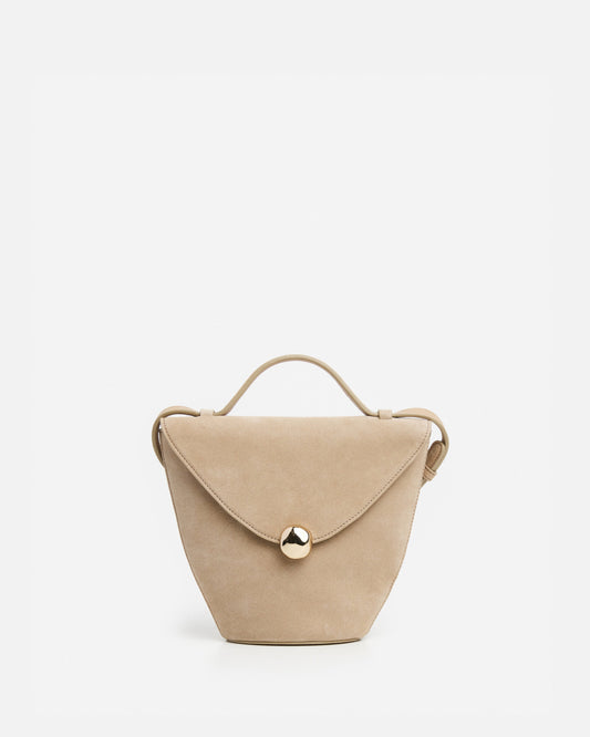 Evelina Handbag Suede Sand