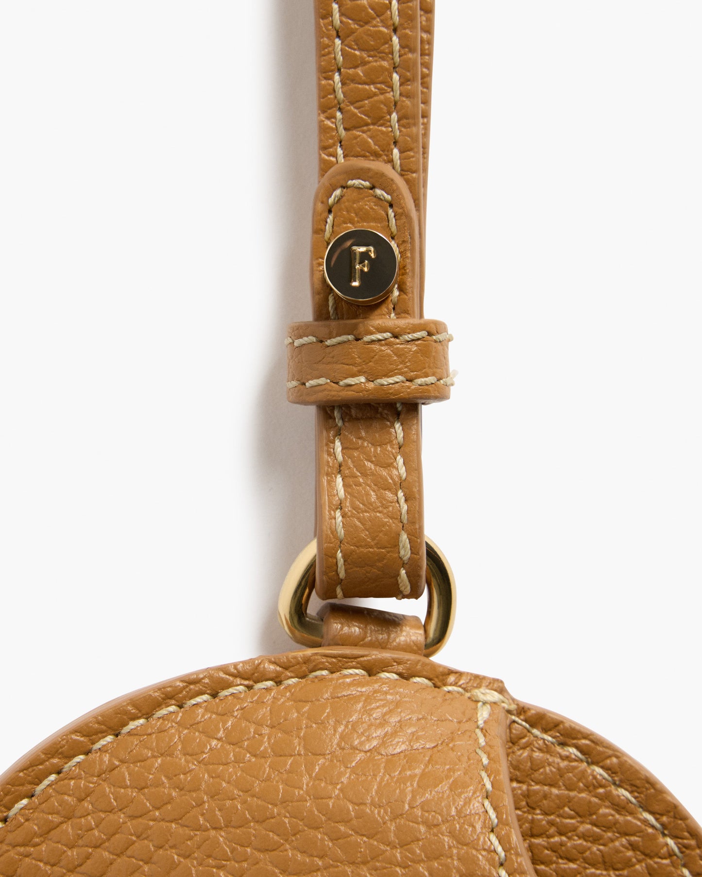 Gemma Sunglasses Case Grained Leather Cognac