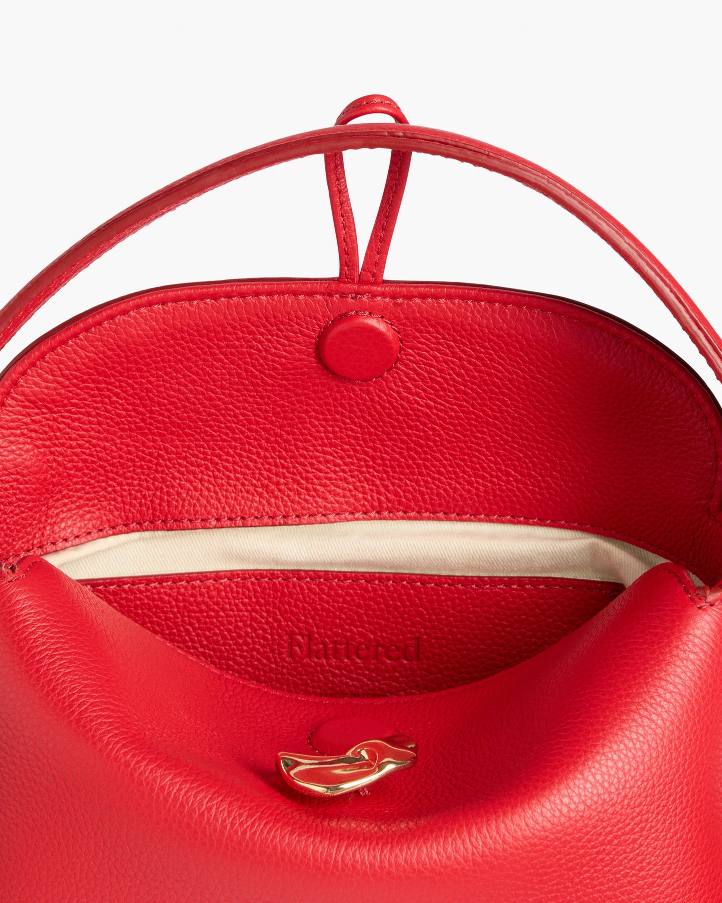 Hanna Mini Bag Grained Leather Cherry