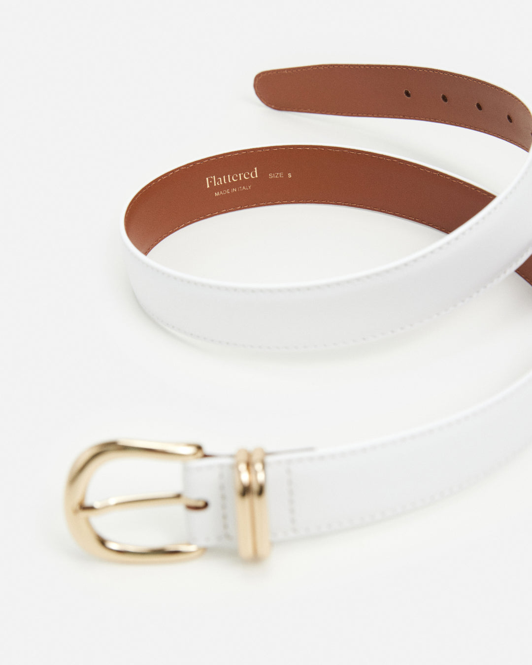 Beatrice Belt Leather White