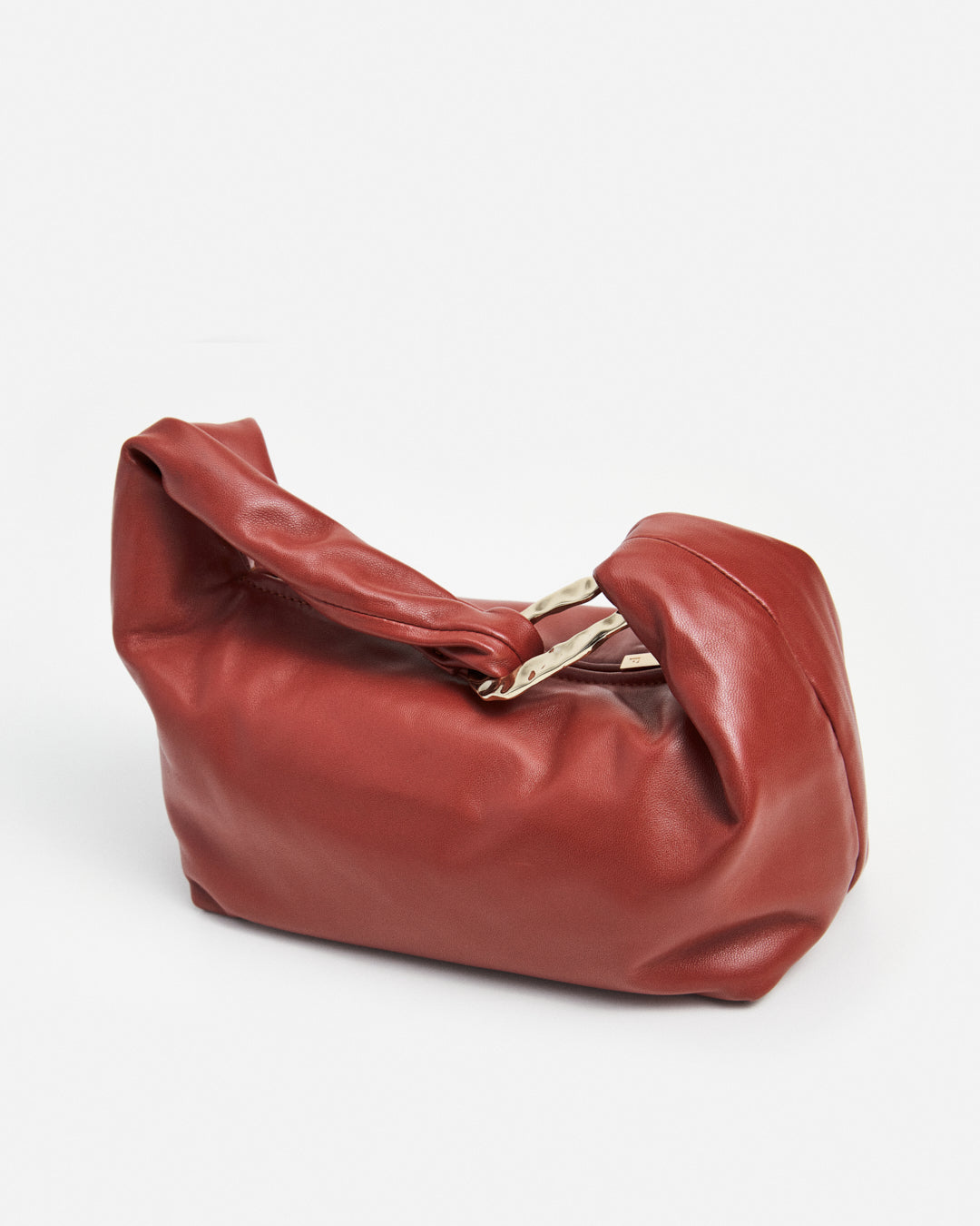 Amanda Shoulder Bag Leather Brick Red