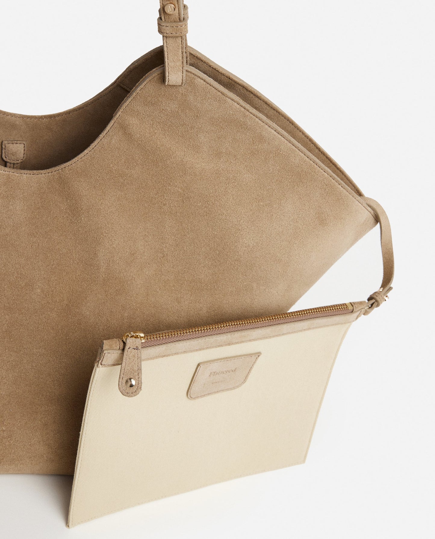 Dahlia Tote Bag Suede Sand