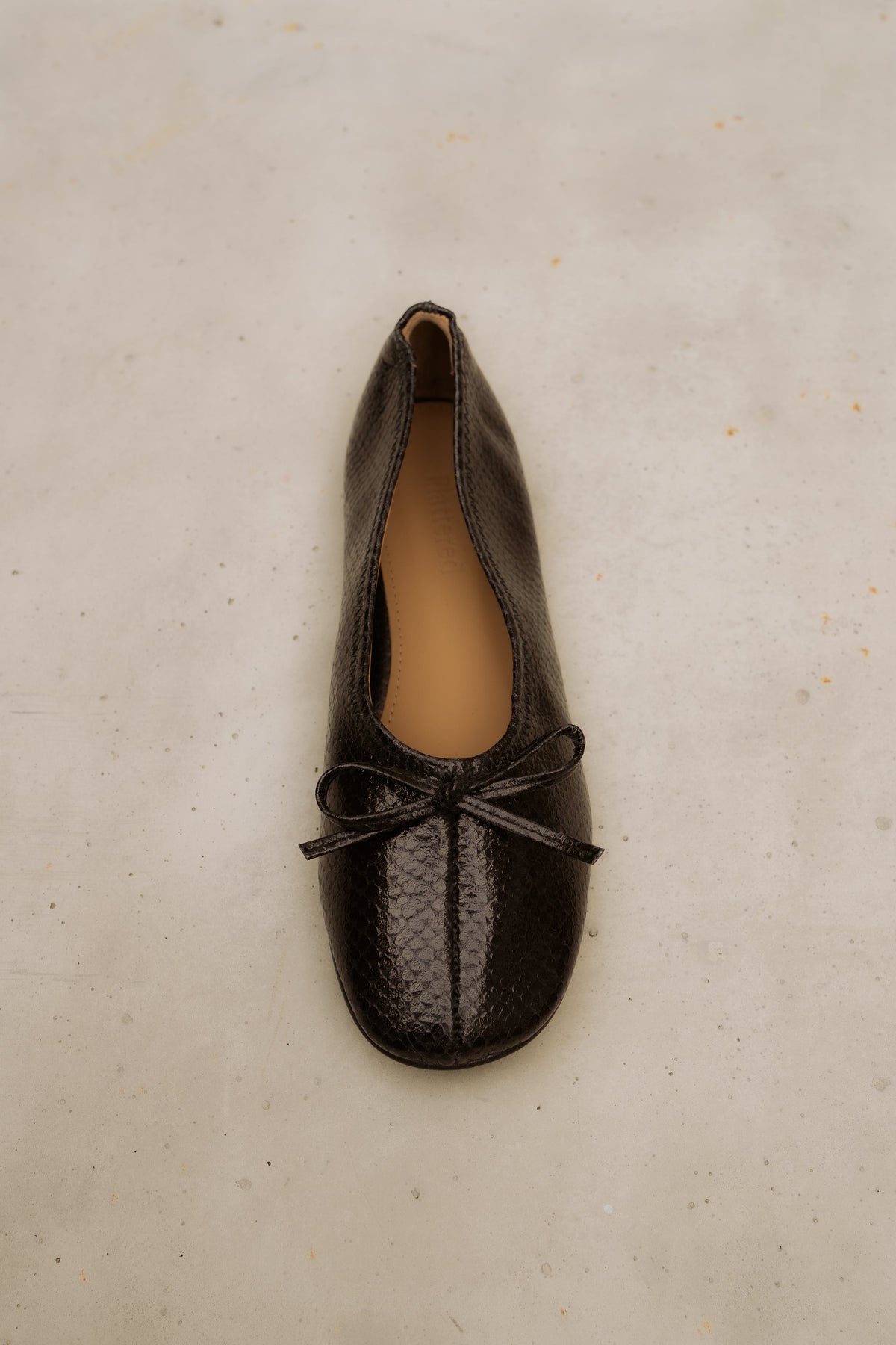 Blaise Snake Leather Black