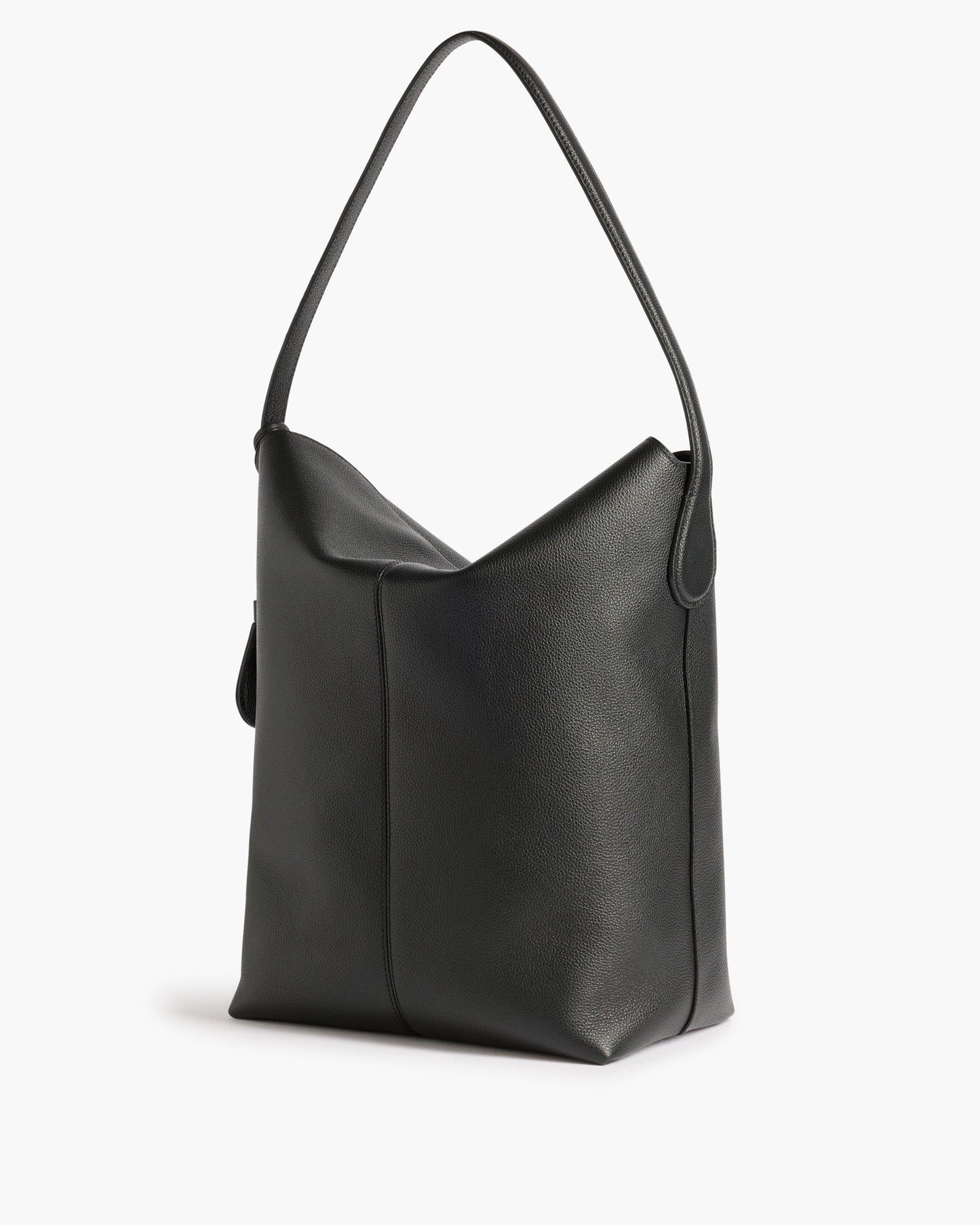Alda Grande Shoulder Bag Grained Leather Black