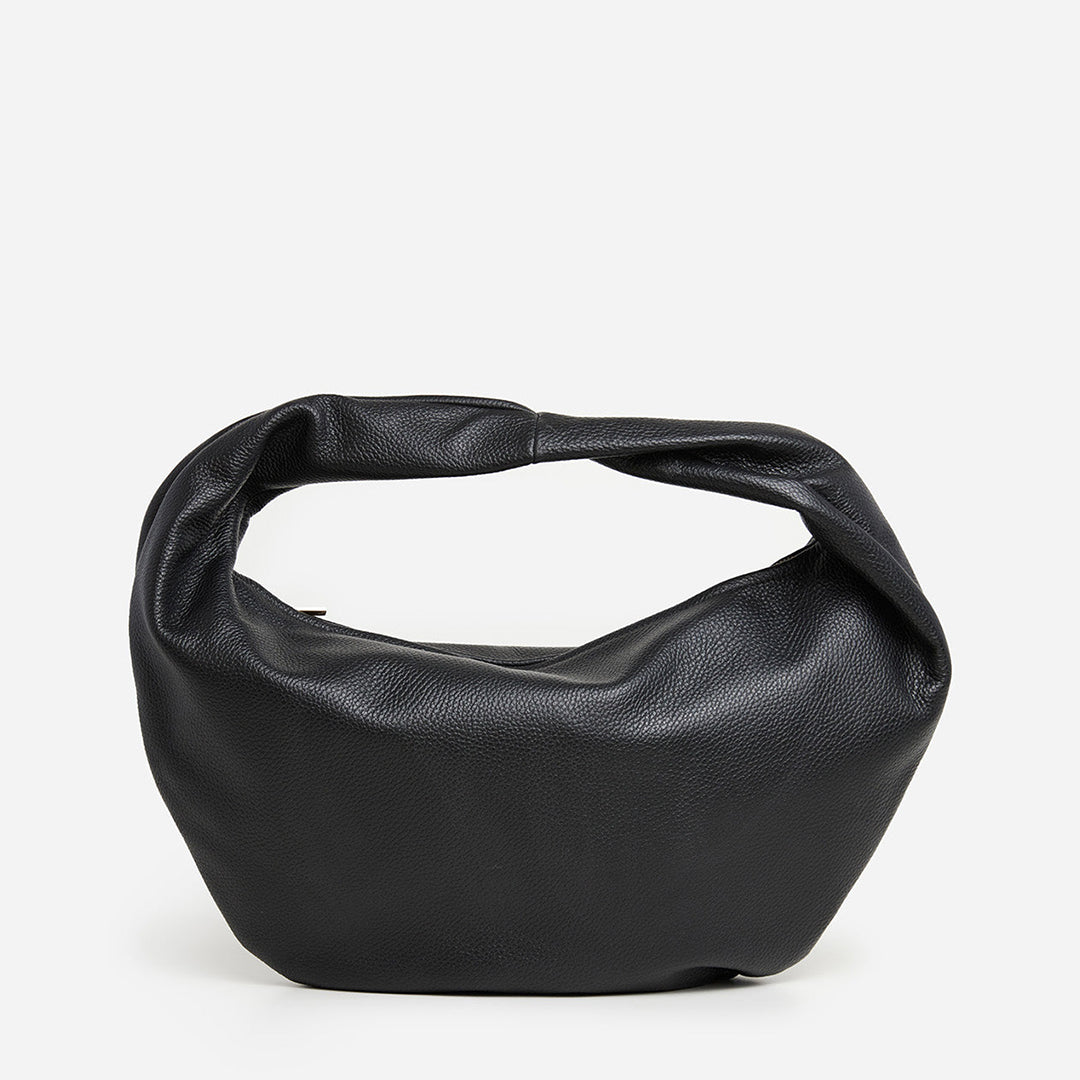 Alva Shoulder Bag Leather Black