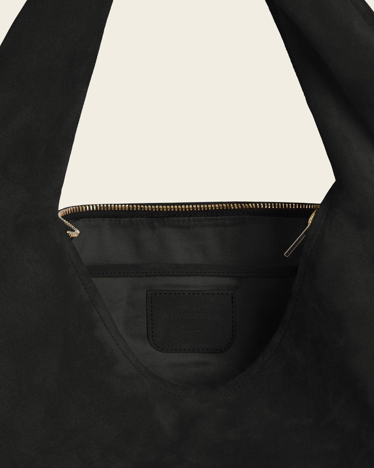 Alva Shoulder Bag Suede Black