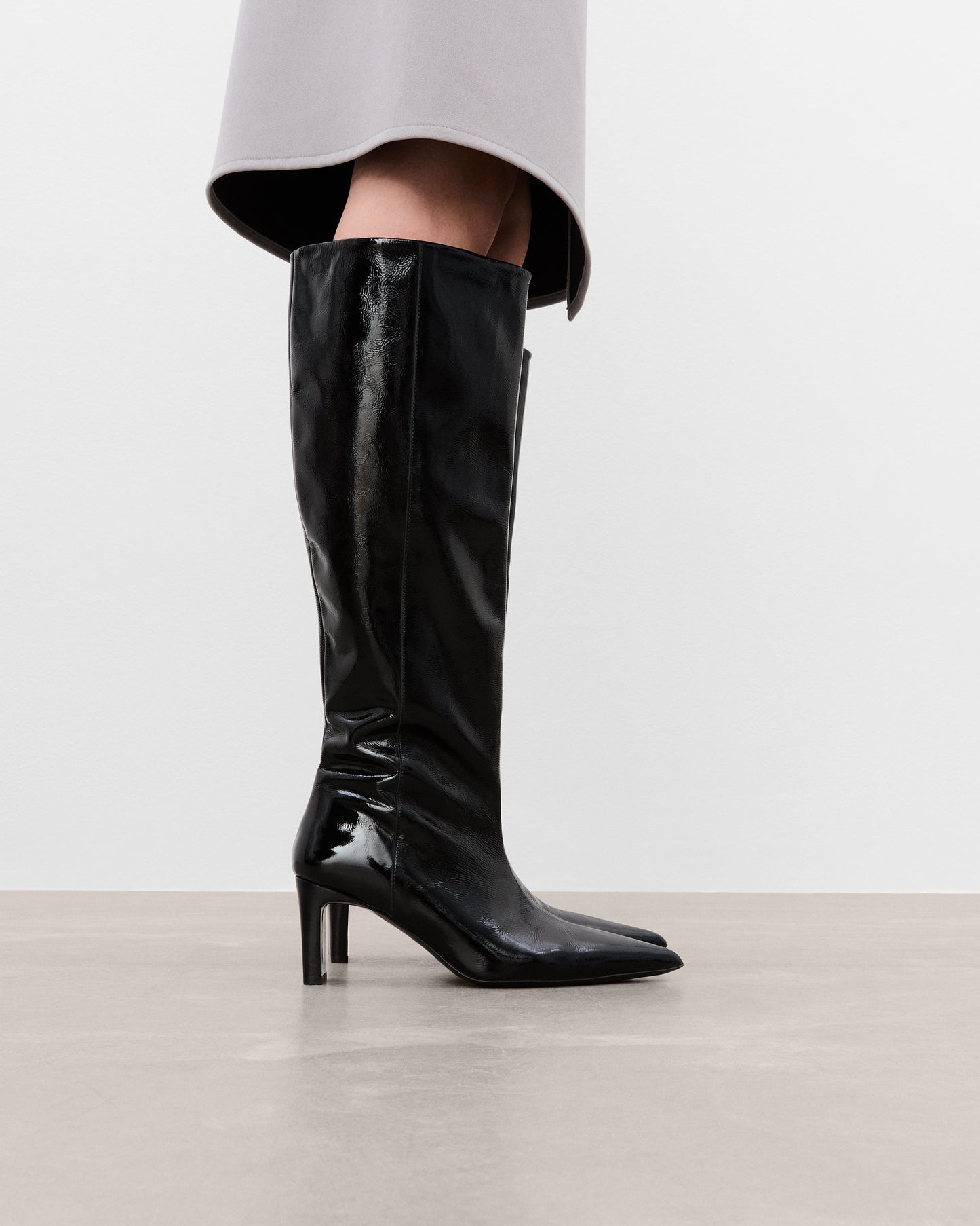 Carmen Leather Patent Black