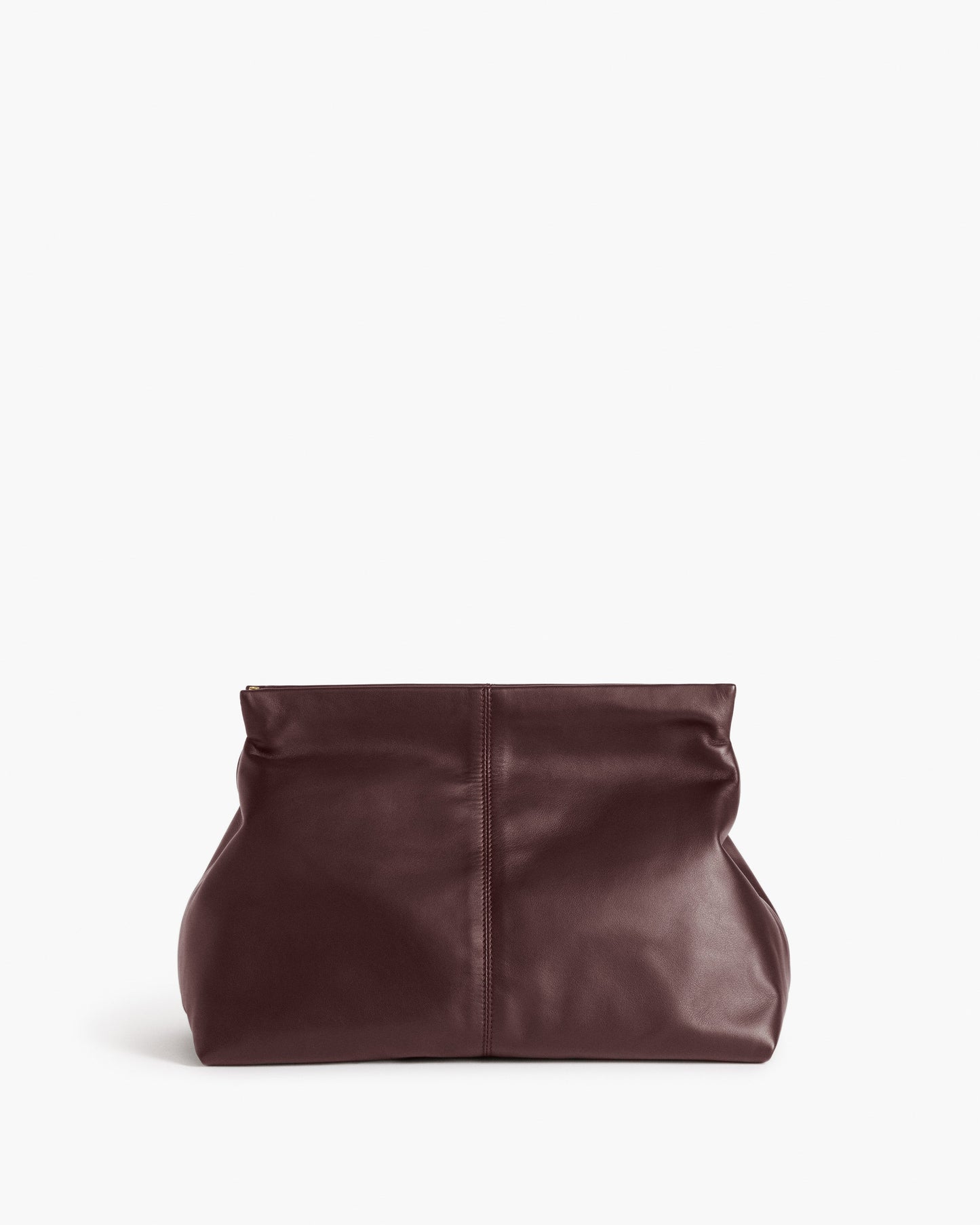 Clay Clutch Leather Burgundy