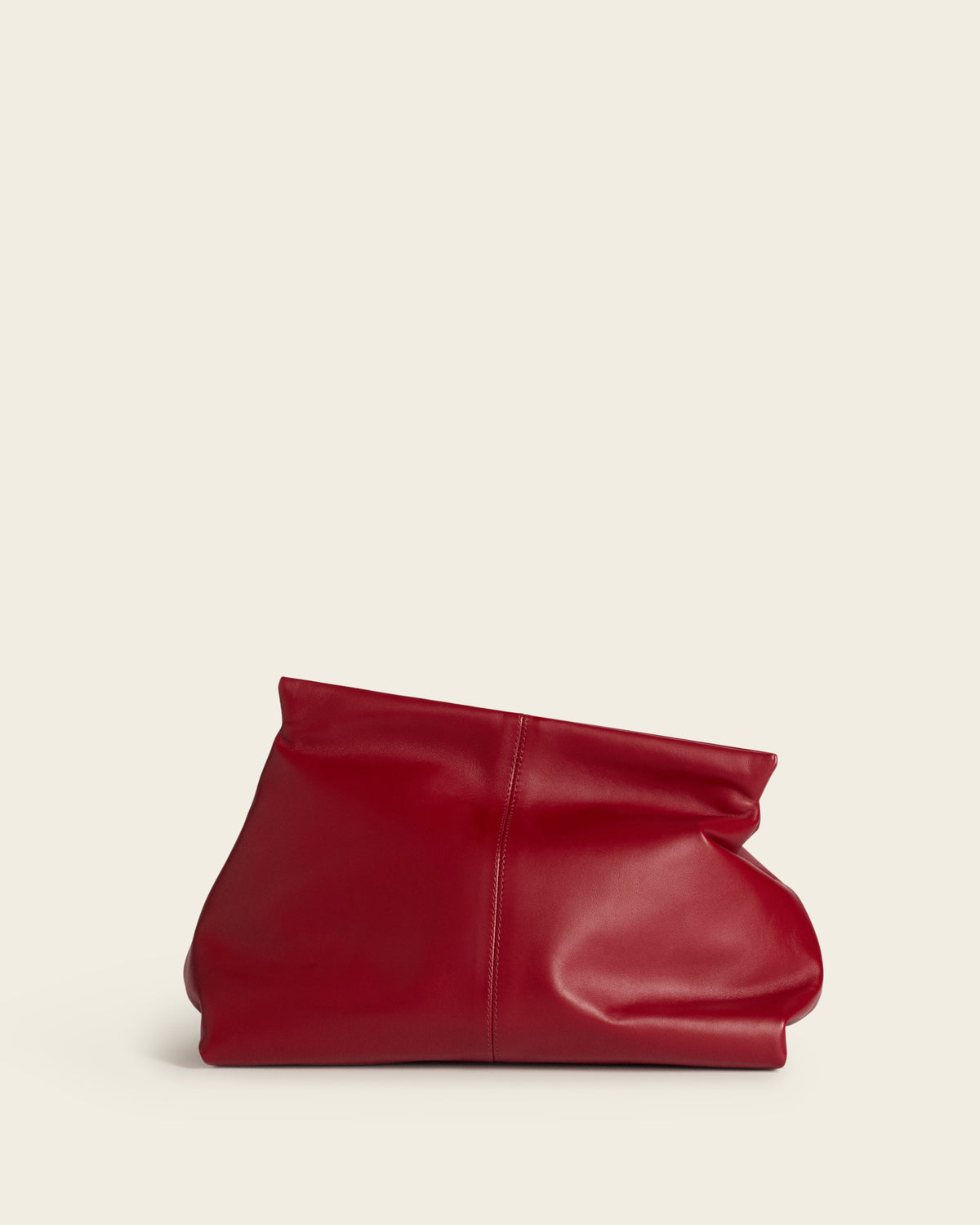 Clay Clutch Leather Tomato