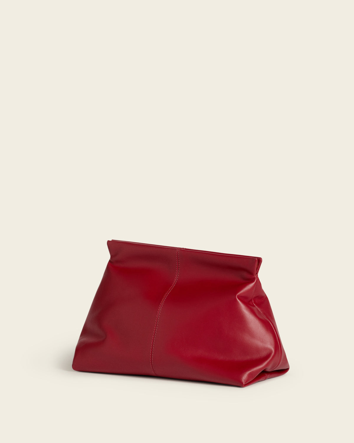 Clay Clutch Leather Tomato