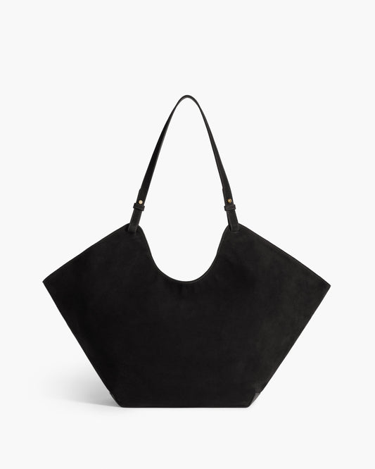 Dahlia Tote Bag Suede Black