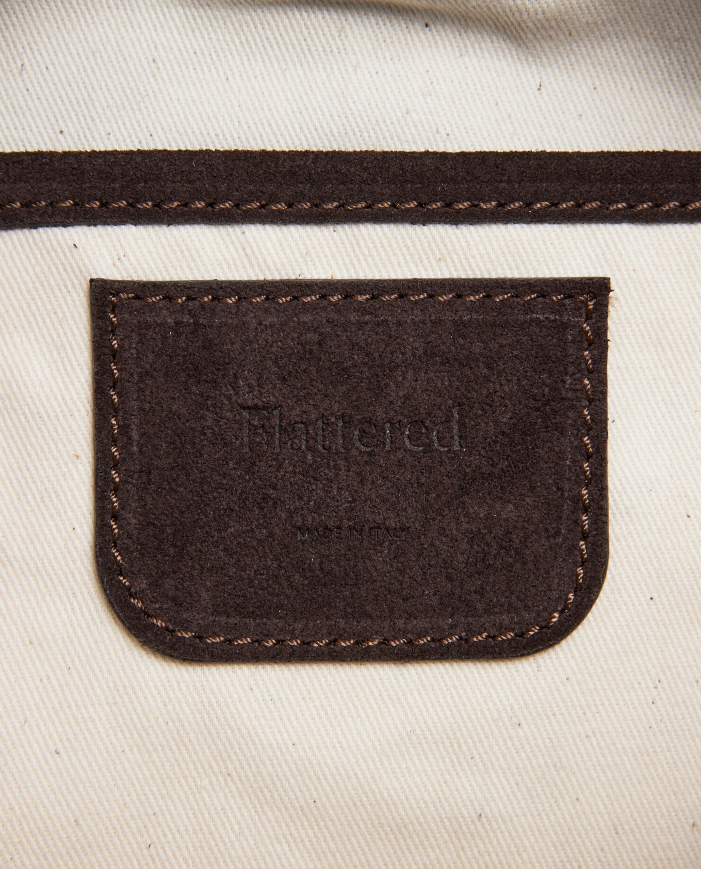 Clay Clutch Suede Chocolate