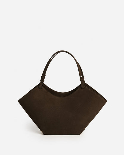 Dilba Mini Tote Bag Suede Chocolate