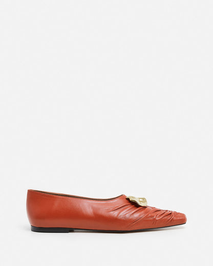 Florence Leather Brick Red