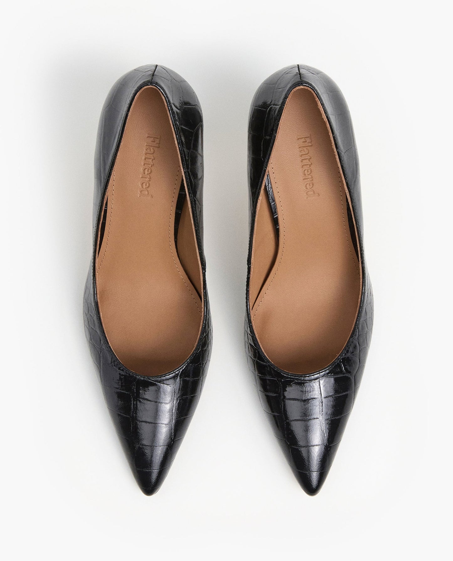 Leonie Leather Black Croco