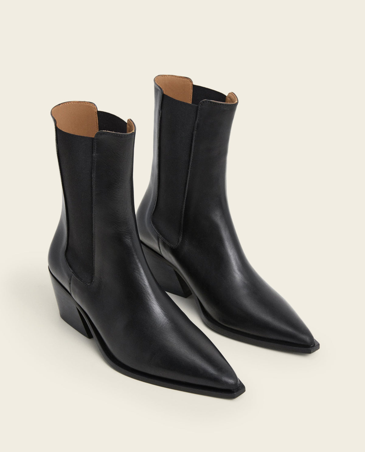 Sandra Leather Black