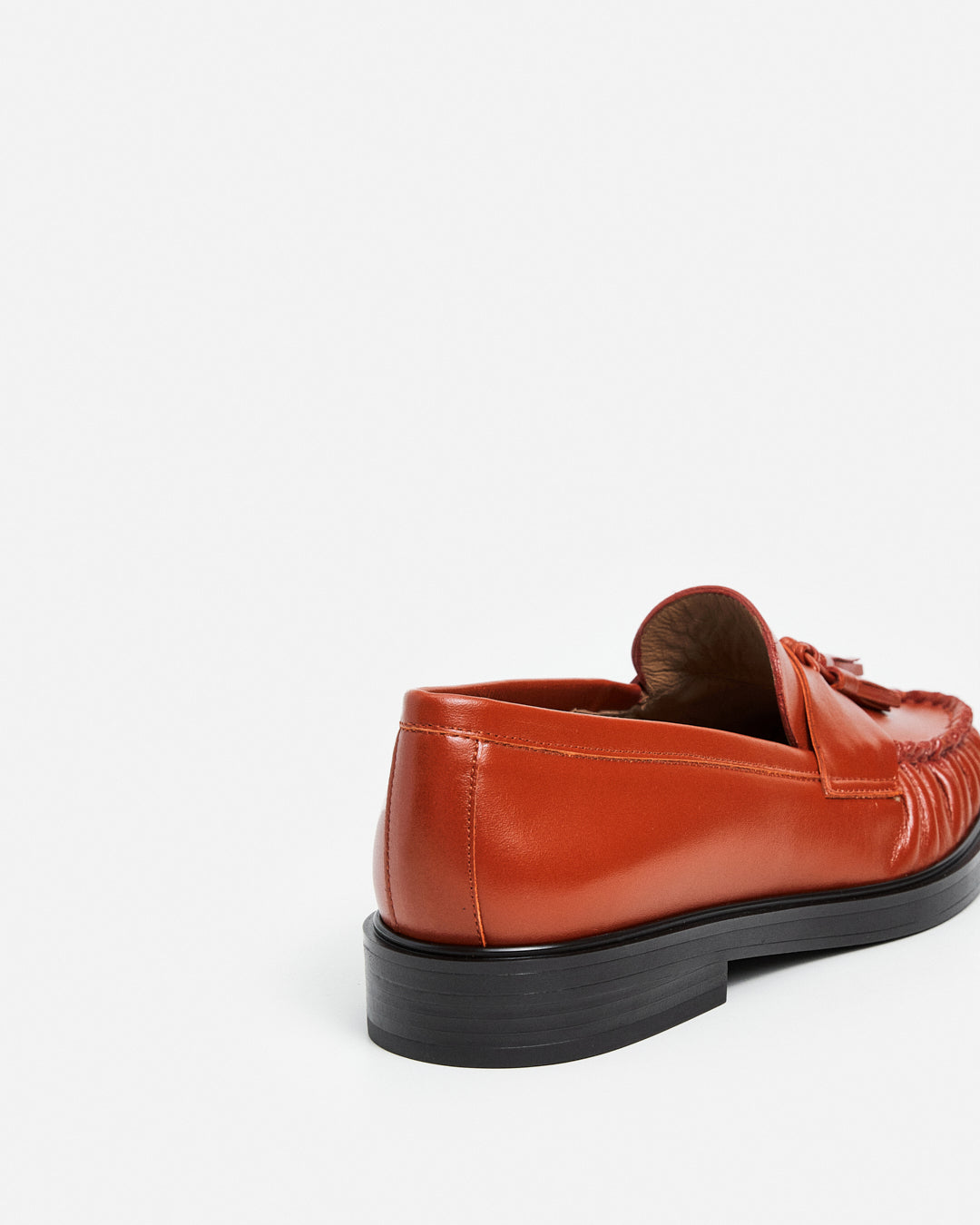 Sigrid Leather Patent Brick Red