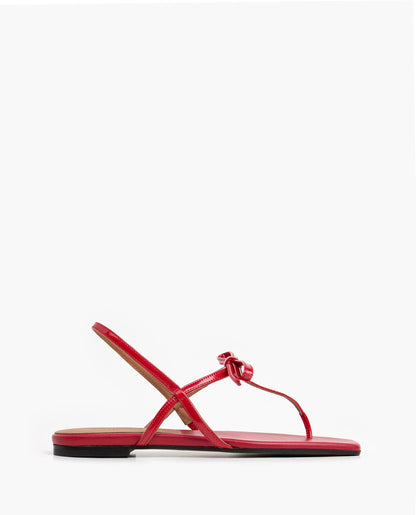 Sina Leather Patent Cherry