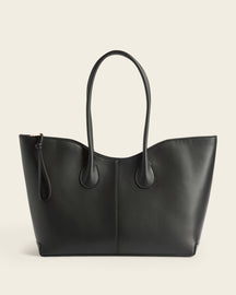 Gaia Tote Bag Leather Black