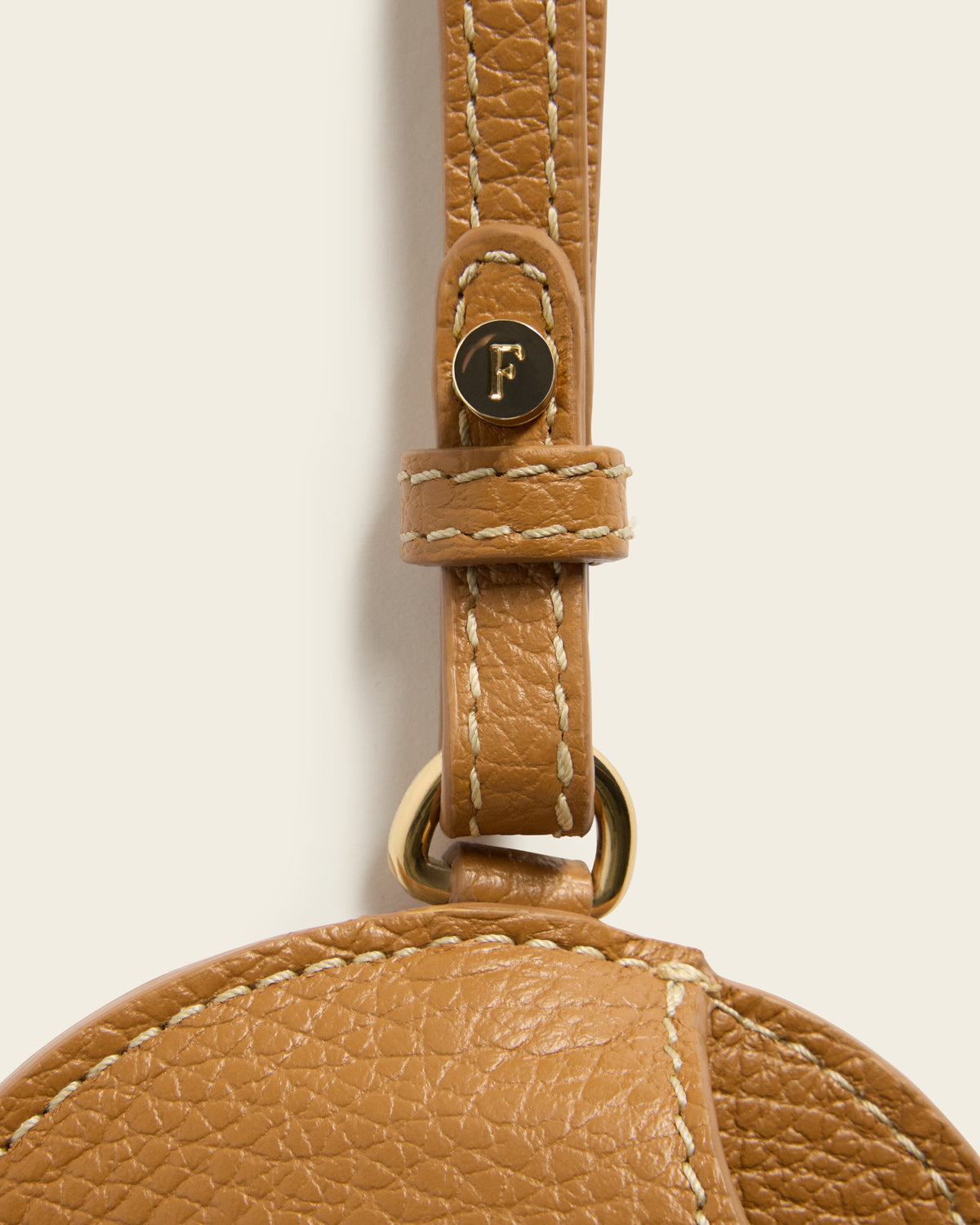Gemma Sunglasses Case Grained Leather Cognac