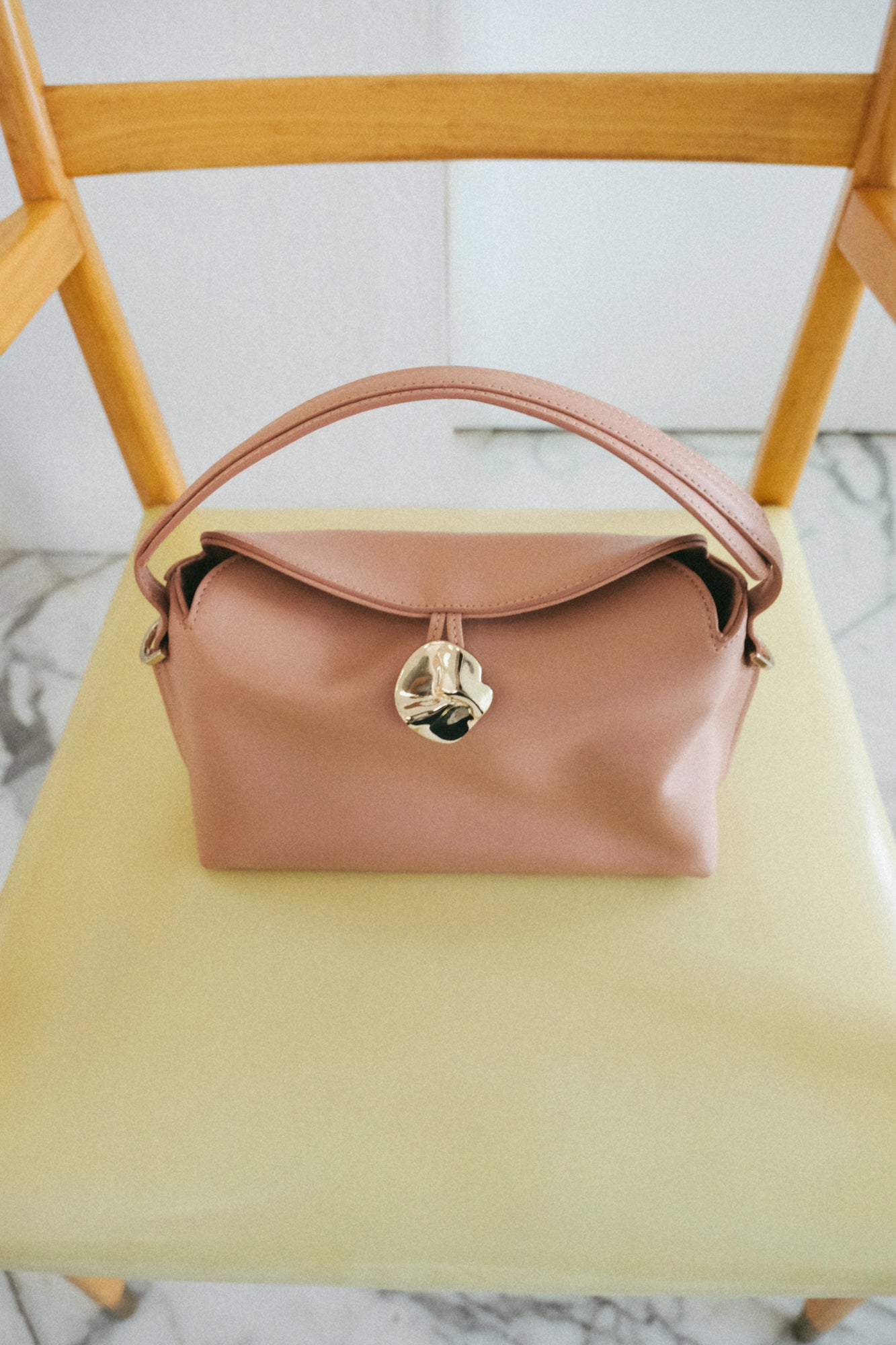 Hanna Mini Bag Leather Blush Pink