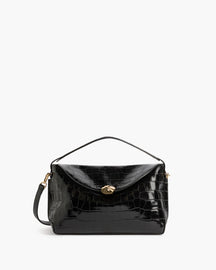 Hanna Grande Bag Leather Croco Black