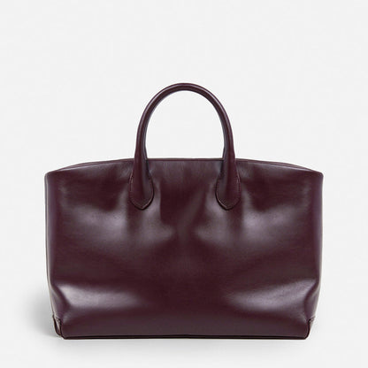 Lola Tote Leather Patent Burgundy