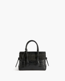 Lydia Mini Bag Leather Black Croco